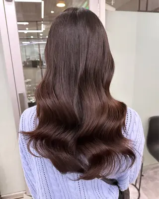 ロング カラー 韓国風/顔周りカット /髪質改善RYOTAのヘアスタイル