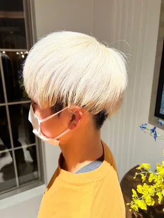 ショート カラー メンズ カラースペシャリスト ・齊藤 羽瑠輝のヘアスタイル