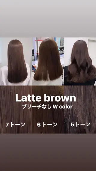 ロング カラー 愛結 暖色カラー🎀🩰のヘアスタイル