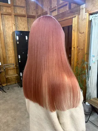 カラー まろみ暖色×ボブ ×chia🕯のヘアスタイル