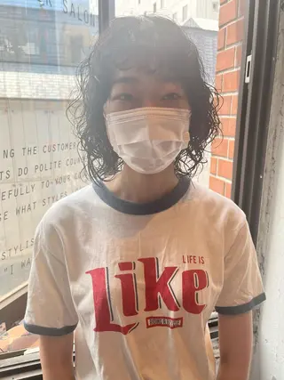 ショート 🎈馬場佑馬/ スパイラルパーマ🎈のヘアスタイル