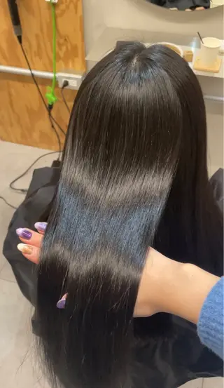 ロング パーマ ブリーチ矯正/ ブリーチ特化mikaのヘアスタイル