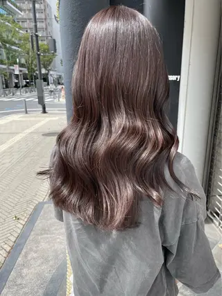 ロング カラー ParveMix 岡本えりかのヘアスタイル