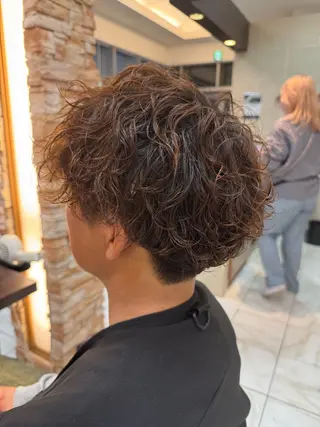 パーマ メンズ ⭐️透明感カラー/ パーマ⭐️宮野翔のヘアスタイル