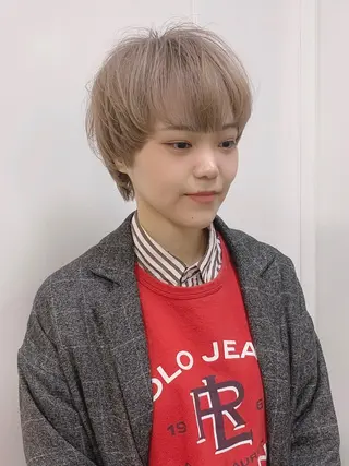 ショート カラー ヘアアレンジ As hair所属・柔らか垢抜けｶﾗｰと ｶｯﾄ🫧ASUKAのヘアスタイル