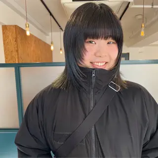 セミロング 暖色/パーマ 🌼クニトウメイのヘアスタイル