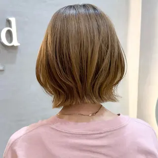 ミディアム レイヤー/ハッシュ/ ボブ/縮毛/内藤康太のヘアスタイル