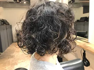 ミディアム パーマ 下北沢 soiのヘアスタイル