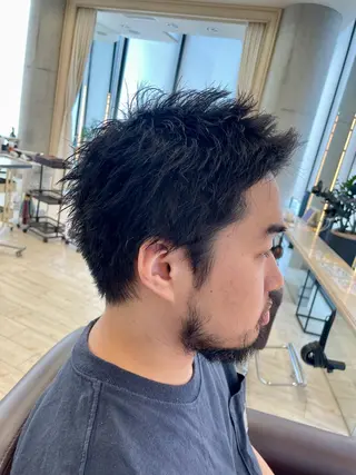 ショート メンズ ⚾️横浜メンズカット 阿部龍馬🍺🍔のヘアスタイル