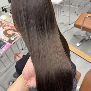 ロング カラー ヘアアレンジ ブリーチなしカラー /ベージュ/安形翔のヘアスタイル