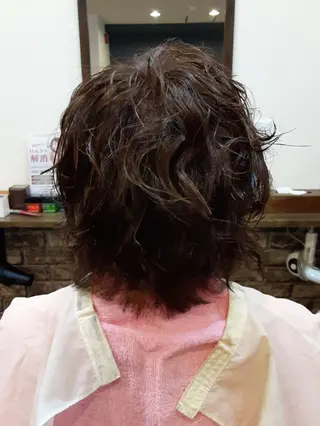 パーマ ミディアム ルシア美容室|岸和田 《メンズ歓迎！》山﨑のヘアスタイル