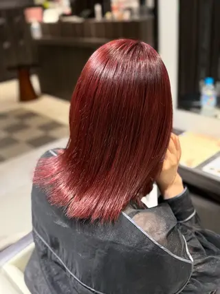 ミディアム カラー Harris 表参道・外苑前・青山 表参道本店所属・艶カラー/ハイトーン /アレンジ/meiのヘアスタイル