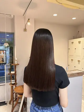 ロング 🎀調布仙川透明感オ リーブカラー干莉🎀のヘアスタイル