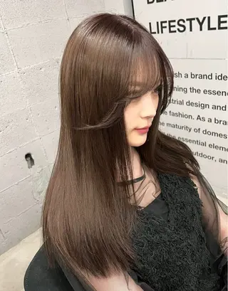 ロング col sapporo所属・あざと可愛い💓 盛れる顔まわり/uiのヘアスタイル