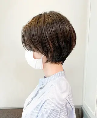 ショート ボブ ブリーチ/miinaのヘアスタイル