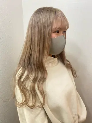 ロング カラー 遠藤沙也加 /レイヤーカットのヘアスタイル