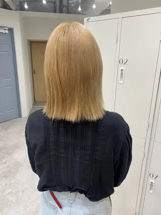 ミディアム カラー ヘアアレンジ ボブ /ニュアンス/ satomi🧸💖のヘアスタイル