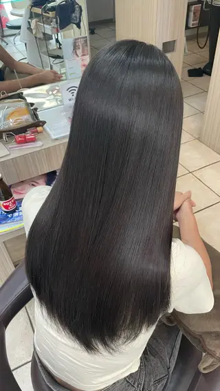 ロング 岡山駅/縮毛矯正/ 透明感カラー/中家のヘアスタイル
