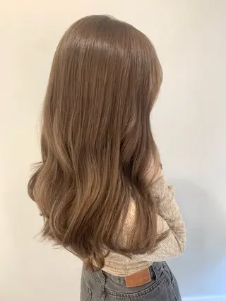 ロング カラー 松浦ゆずき 韓国/ 診断/ダウンパーマのヘアスタイル