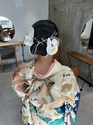 ロング ヘアアレンジ Noele hair atelier(ノエルヘアアトリエ)所属・北上ゆい/個性派/ ナチュラルアレンジのヘアスタイル