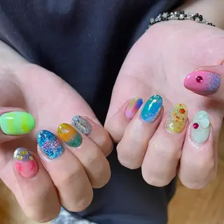 ネイル Amber21.所属・Nagahama Akariのネイルデザイン