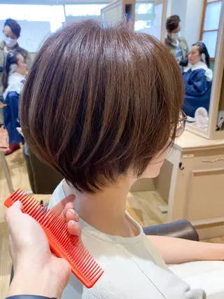 ショート カラー 柳 雄輝のヘアスタイル