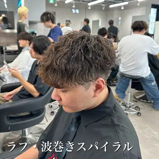 ショート パーマ メンズ 【メンズ特化】 サエキカズマのヘアスタイル
