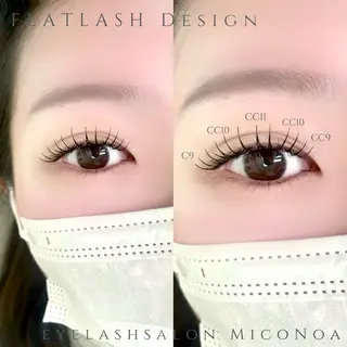 マツエク・マツパ MicoNoa所属・MicoNoa Asamiのマツエク・マツパデザイン