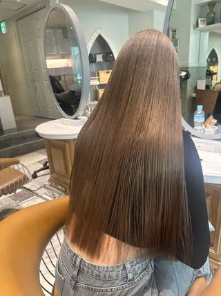 ロング MASHU韓国ヘア/ レイヤー/透明感カラのヘアスタイル