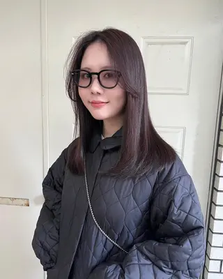 ミディアム まろやか透明感カラー ♡MANAのヘアスタイル