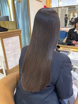 セミロング ♥韓国レイヤー/透明 感カラー/顔周りのヘアスタイル