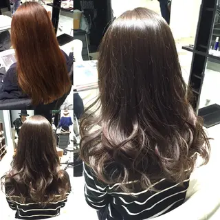 ミディアム セミロング ロング カラー Re:ta KANZOのヘアスタイル