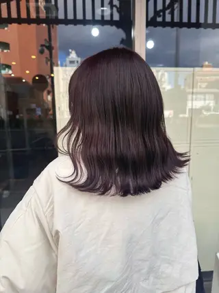 ミディアム カラー 高橋 みく/ minim 暖色のヘアスタイル