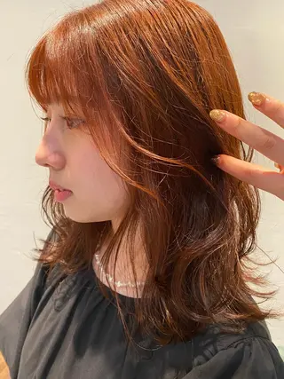 カラー AO所属・RISAKO 艶髪モテヘア🎀府中のヘアスタイル