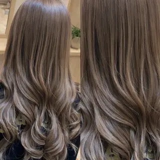 ロング カラー 👑髪質改善wカラー /ハイトーン/アユカのヘアスタイル