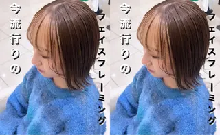 ミディアム ☃️顔周りレイヤー 韓国風SHUTOのヘアスタイル