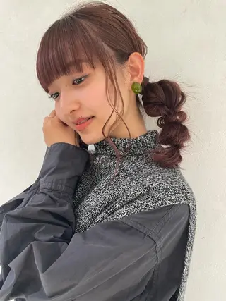 セミロング ヘアアレンジ ヘアセット/髪質改善 🌿 長 若奈のヘアスタイル