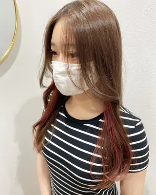 ロング カラー ‎manami 💞🩰のヘアスタイル