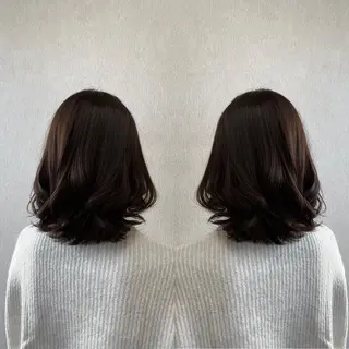 ミディアム カラー tocca 💜石田愛結💜のヘアスタイル