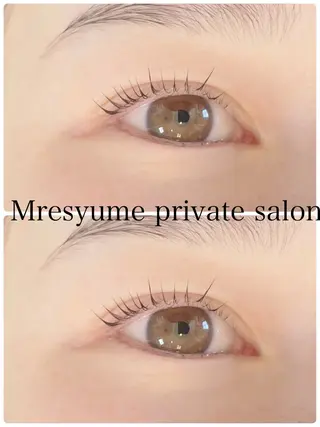 マツエク・マツパ Mresyume MAYUのマツエク・マツパデザイン