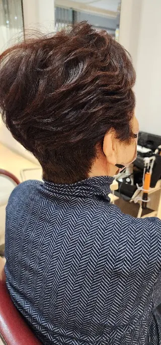 ショート カラー パーマ hairmake Juinのヘアスタイル