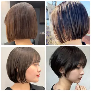ショート ルネ所属・ショートヘア 縮毛矯正/福田梢のヘアスタイル