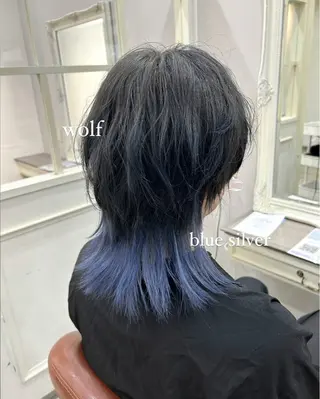 カラー メンズ inq sakae所属・りん🌷︎名古屋 ブリーチカラーのヘアスタイル