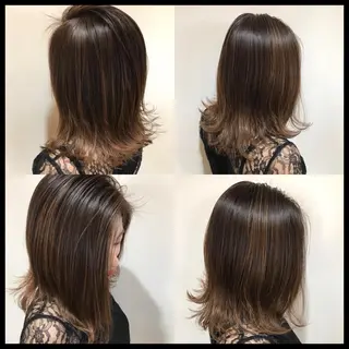 ミディアム カラー 似合わせ/ブリーチ カラー.岡田友仁のヘアスタイル