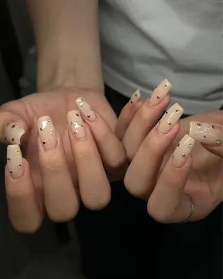 ネイル Haluca 長さ出し🍀のネイルデザイン