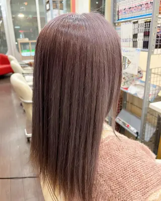 セミロング カラー まさき✂︎ブリーチ／ デザインカラーのヘアスタイル