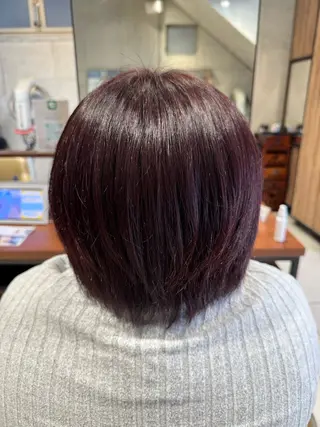 カラー 艶カラー 梨菜💜のヘアスタイル