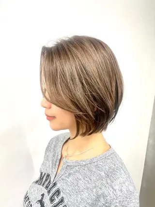 ショート カラー 色気レイヤー& ショートはお任せ🌟のヘアスタイル