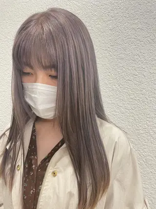 セミロング 渋谷 留菜のヘアスタイル