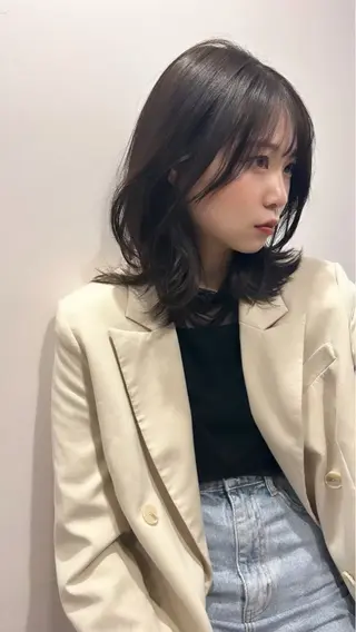 セミロング 森綱 悠 /栄/ボブのヘアスタイル